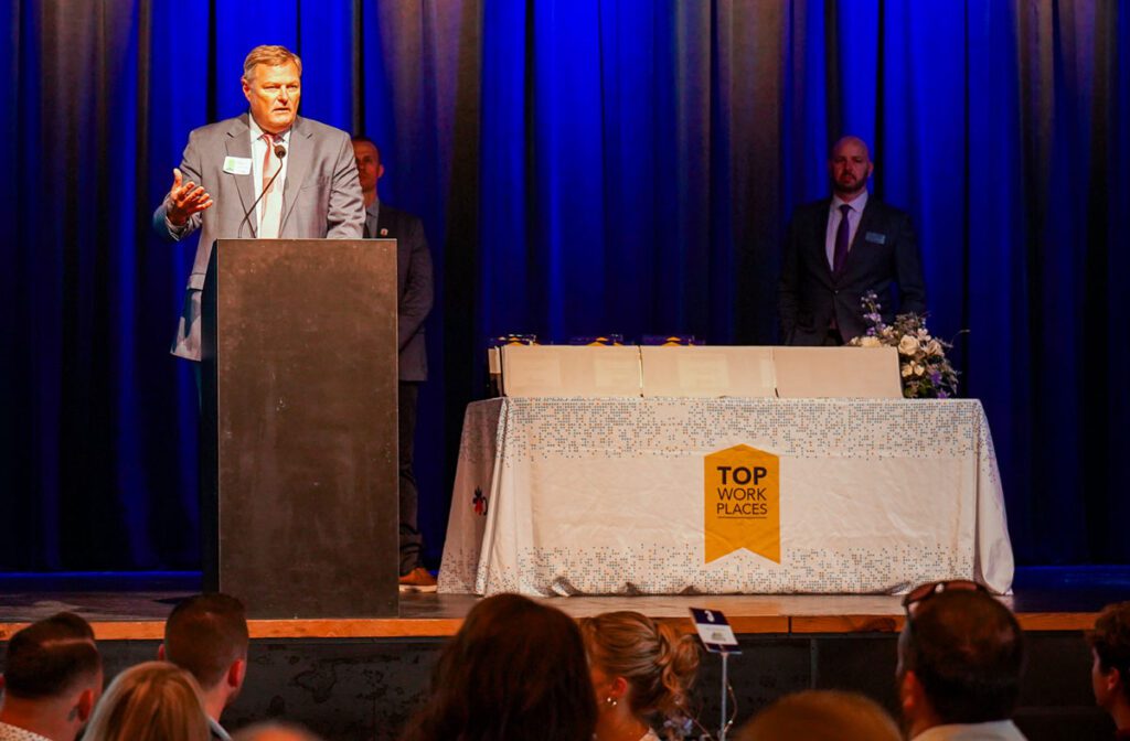 Marty Brown at the Knoxville Top Workplaces ceremony 2024